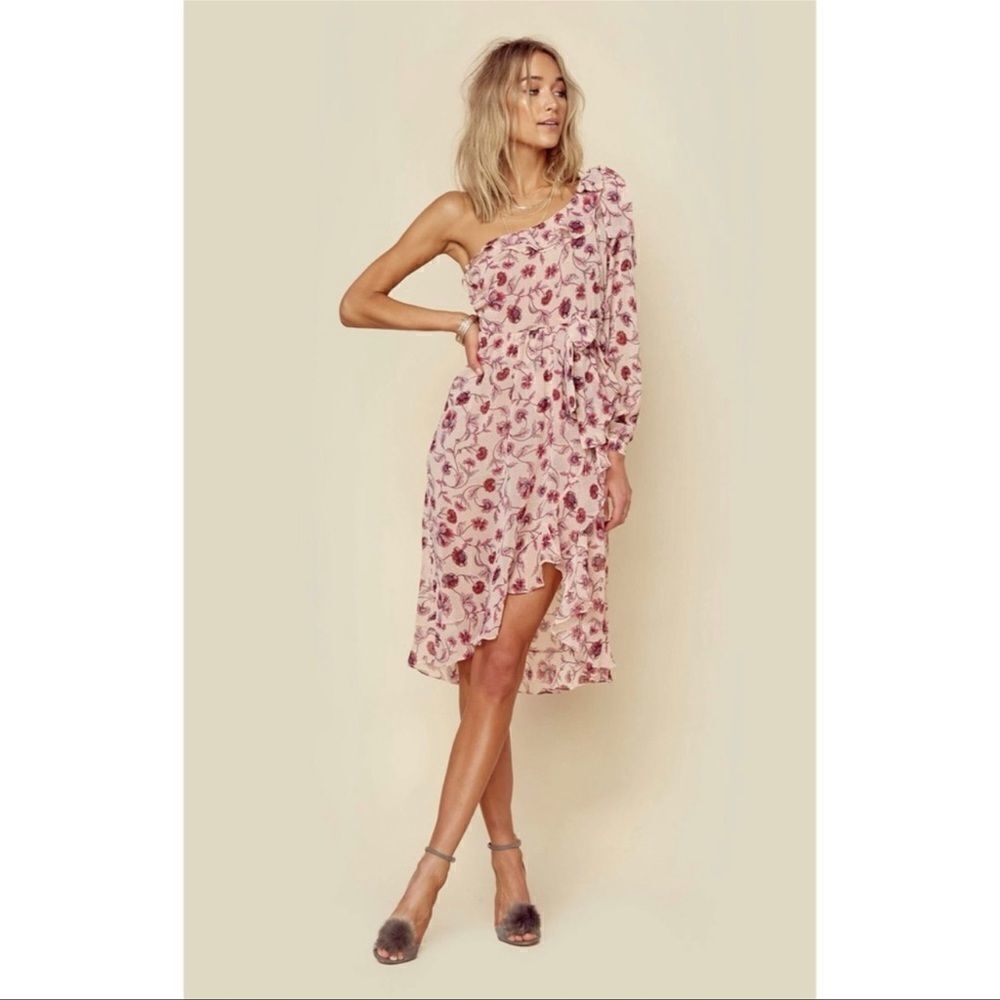 For Love & Lemons Agnes One Shoulder Dress size XS